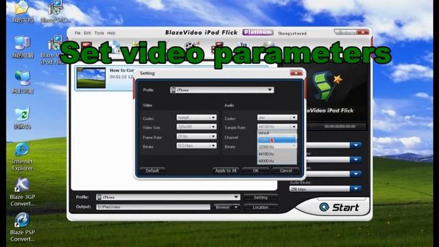 How to converter AVI to iPhone with Blaze Video ipod Flick Platinum смотреть онлайн