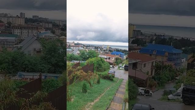 Адлер Изумруд, вид с ул. Фермерская 090723 смотреть онлайн