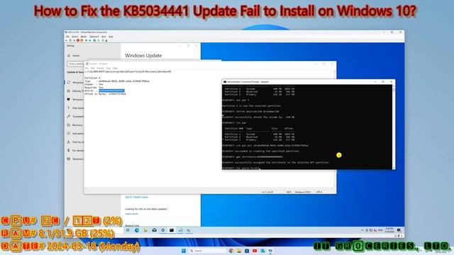 EP#1 แก้ปัญหา Windows Updated KB5034441 (0x80070643) |💻🅸🆃🅶🆁🅾🅲🅴🆁🅸🅴🆂™ смотреть онлайн