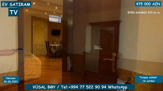 NOVXANIDA, 16 SOTDA MÜASİR BAĞ EVİ SATILIR/Недвижимость в Баку / EV SATIRAM TV/ EV SATILIR смотреть онлайн