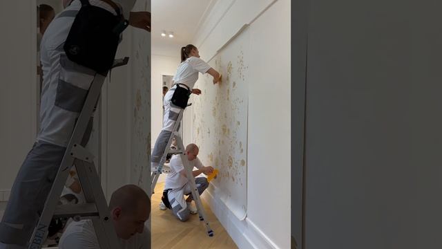 Как поклеить обои в рамку. Обои ручной работы Fresq #поклейкаобоев #обои смотреть онлайн