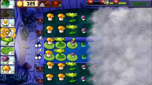 Plants vs. Zombies - Level 7 - Fog - Adventure 2 - Android Gameplay смотреть онлайн