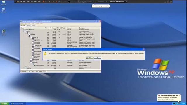 Crashing Windows XP In 0:00:09 смотреть онлайн