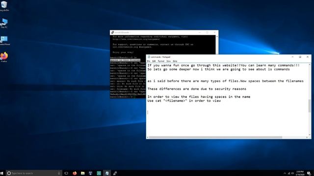 Linux Basic commands and playing overthewire cyberwar game смотреть онлайн