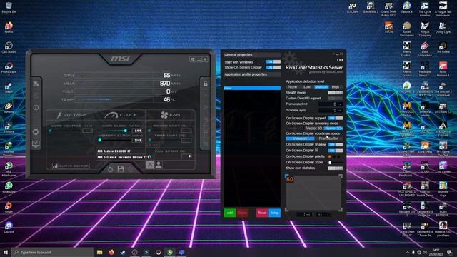My MSI Afterburner & Rivatuner Settings For Benchmark