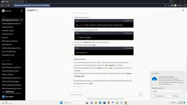 how to pip install git