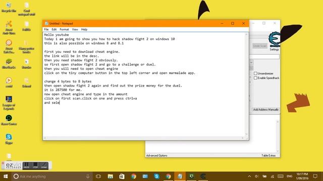 How to hack Shadow Fight 2 (coins) on Windows (cheat engine) смотреть онлайн