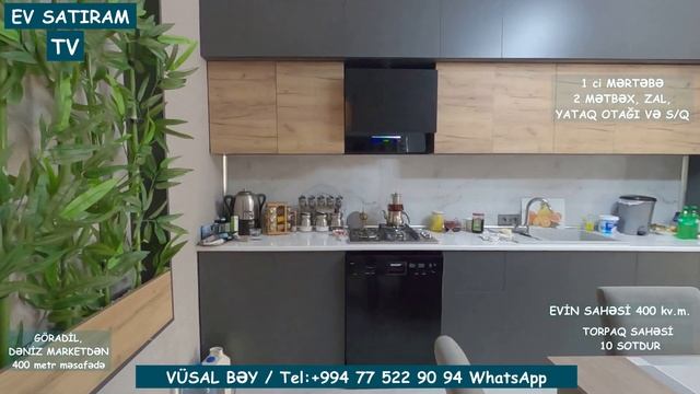 YENİ! 10 SOTDA, İL BOYU YAŞAMAQ ÜÇÜN BAĞ EVİ SATILIR GÖRADİLDƏ/Недвижимость в Баку / EV SATIRAM TV смотреть онлайн