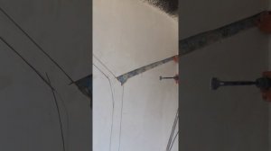 Штробление трассы для кондиционера