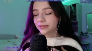 асмр нарезка со стрима tanya asmr // *шепот, звуки рта, кисточка, внимание, массаж, стрижка*