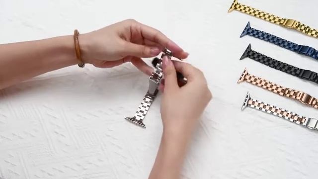 Astra Slim Stainless Steel Bracelet Apple Watch Band смотреть онлайн
