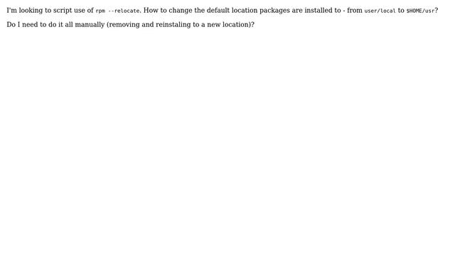 Unix & Linux: Install packages in $HOME/usr смотреть онлайн