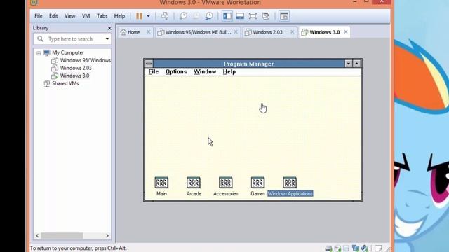 Windows 3.0 In VMWare Workstation 11 смотреть онлайн