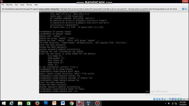 FTP server di debian 8 virtualbox смотреть онлайн