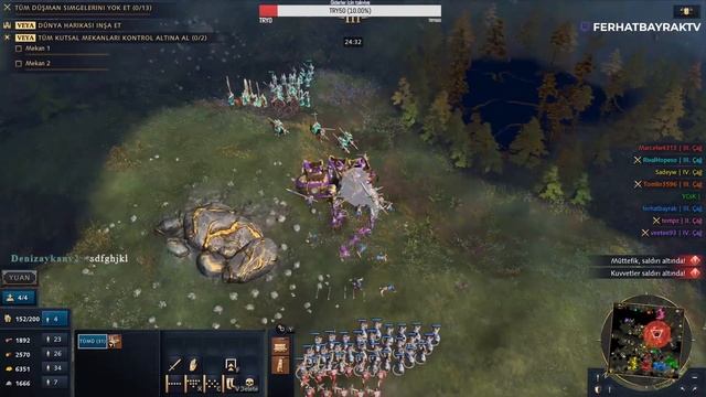 GEÇEMEZSİNİZZZZZ 4 V 4 WONDER Win | Age Of Empires 4 | TÜRKÇE | 2021