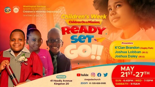 Children On A Mission: Ready, Set, Go! | Children's Week 2023 | K’Cian Brandon | SUN: May 21, 2023 смотреть онлайн