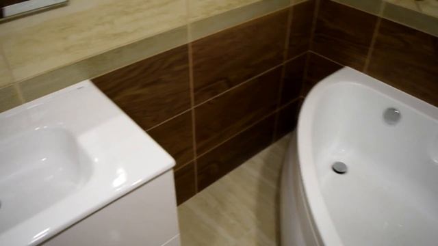 Обзор выполненного  ремонта в совмещенном санузле !