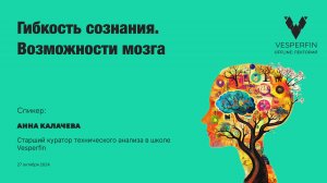 Vesperfin лекторий: Гибкость сознания. Возможности мозга.