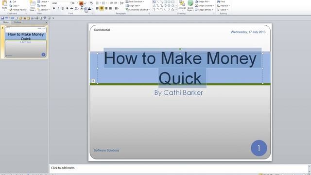 Microsoft PowerPoint 2010 Video 13 Formatting смотреть онлайн