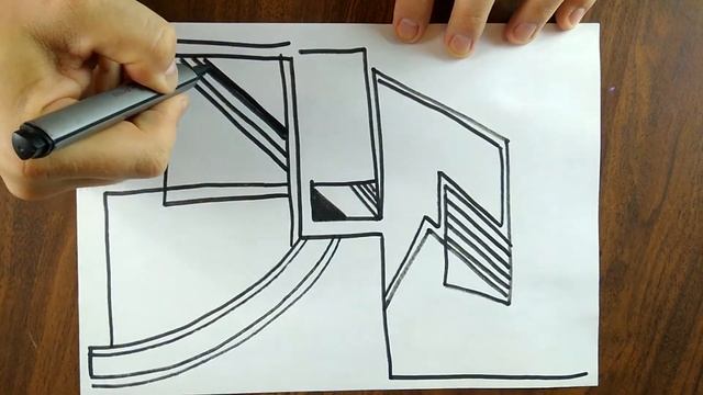 Oval Windows ► Daily Line Illusion｜Black Marker and White Paper #2｜Satisfying strokes ASMR смотреть онлайн