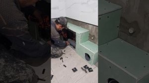 Скрытый люк Своими руками из Гипсокартона на магнитах #ремонт #квартира #отделка #пол  #плитка #обо