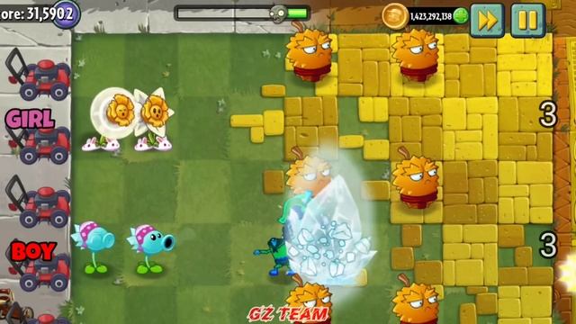 Team BOY vs GIRL Plants - Which Team Plant Will Win? - PvZ 2 Battlez смотреть онлайн