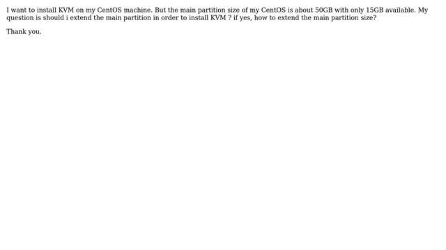 DevOps & SysAdmins: How much disk space is required to install KVM hypervisor on a CentOS machine? смотреть онлайн