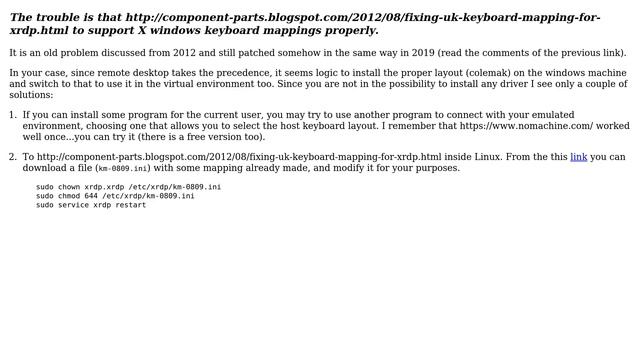 Remote desktop Windows -＞ Linux. How to use Linux keyboard layout? (3 Solutions!!) смотреть онлайн