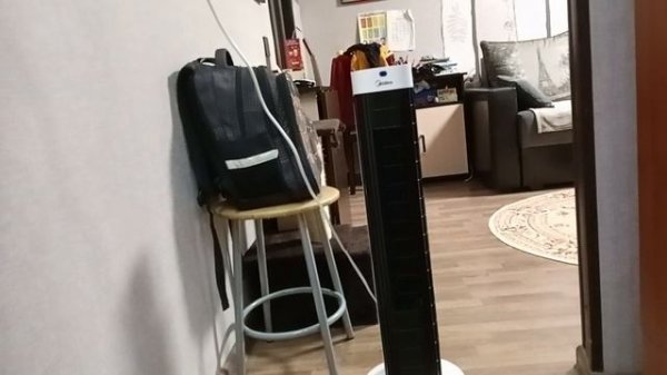 новый колонный напольный вентилятор midea 6/1/24