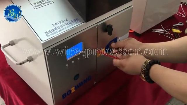 BZW-F2.5+Z Pre insulated terminal stripping and crimping machine смотреть онлайн