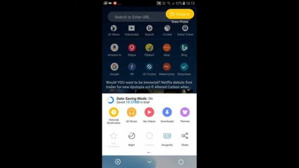 5 hidden features in UC Browser by Dhoomthatha