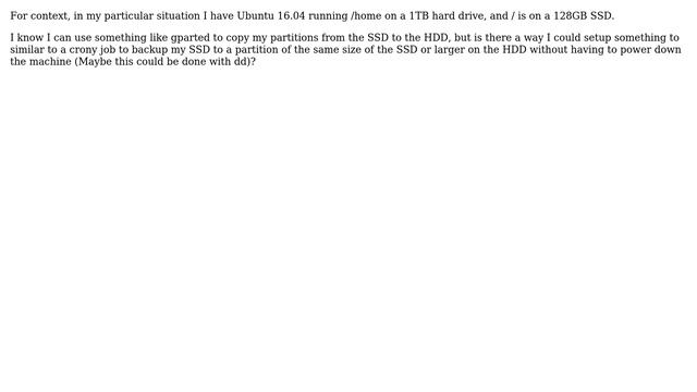 Linux - Periodically backup SSD to HDD dual drive setup смотреть онлайн
