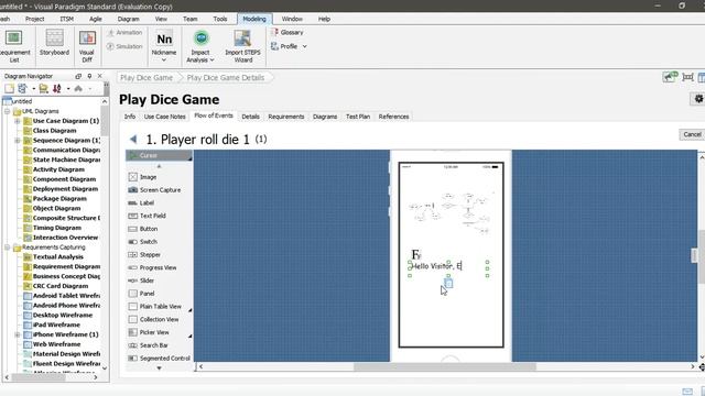 Visual Paradigm, UML- How to run a sequence and screens смотреть онлайн
