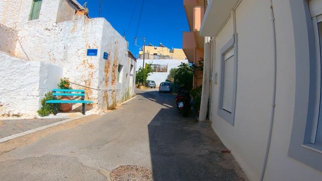 Walking in the old town of Malia, Crete Greece 2021, 4K UHD смотреть онлайн