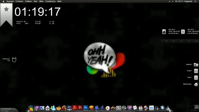 Theme mac pour windows 7 ( rainmeter, rocket dock, object bar...) смотреть онлайн