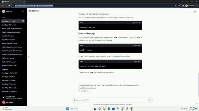 install pip python смотреть онлайн