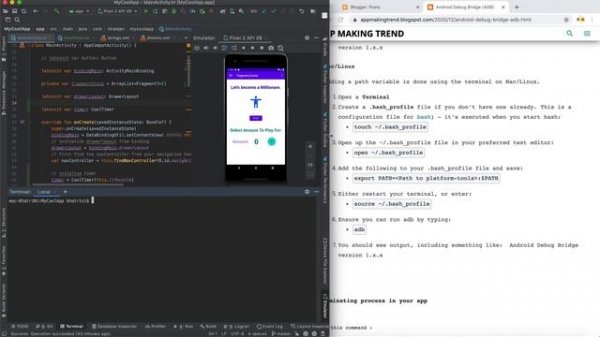 Android Debug Bridge (ADB) introduction, setup and use.