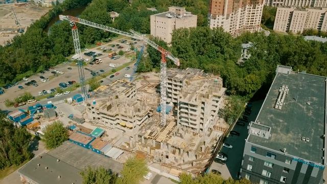 Ход строительства ЖК "Два ангела" на Республиканской улице. Июль 2018 года смотреть онлайн