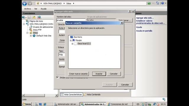 CONFIGURACION IISS Y FTP смотреть онлайн