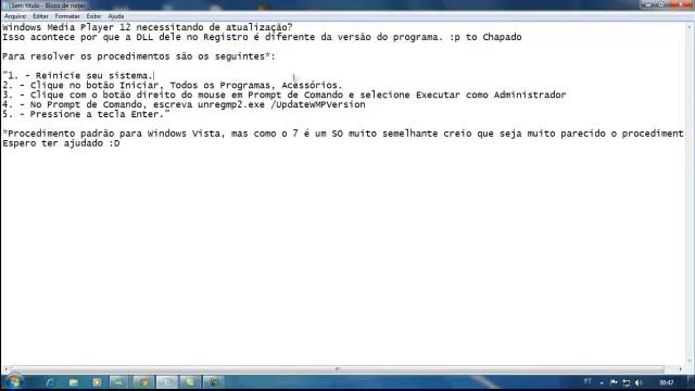 Atualizando Windows media players 12 смотреть онлайн