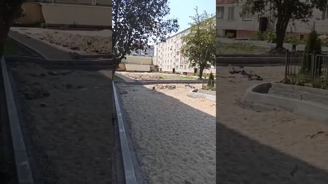 Ремонт улицы в Гусеве