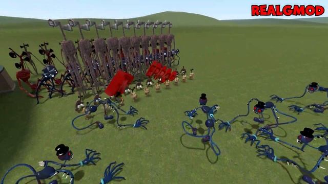 ALL SIREN HEAD TREVOR HENDERSON vs DADDY LONG LEGS in Garry's Mod смотреть онлайн