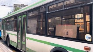 Автобус ЛиАЗ-5292.22(2-2-2) следует по маршруту 1 ”МЦД Химки -Микрорайон 2Б Химок - МЦД Химки”