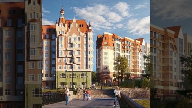 Новостройки Калининграда. Продаётся 2-к квартира в строящемся ЖК "Росгартен". смотреть онлайн