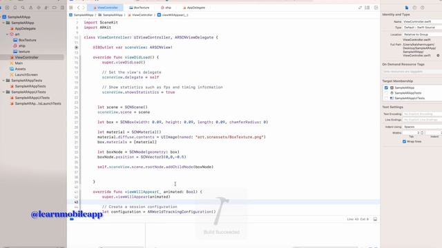 Add Custom Texture - Augmented Reality Tutorials #3d #ios #swifttutorial #swift смотреть онлайн
