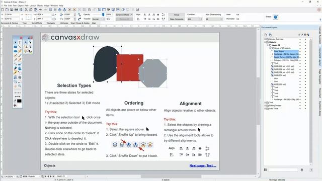 Getting started with Canvas X Draw graphic design software for Windows. смотреть онлайн