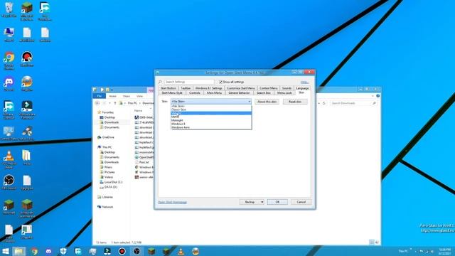 How to get the Windows 7 style start menu in windows 8/8.1/10! смотреть онлайн