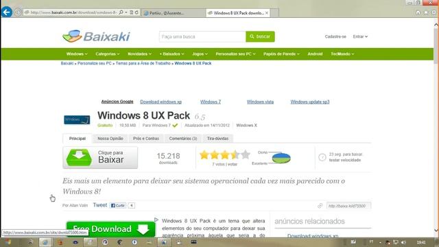 Como deixar o Windows 7 XP ou VISTA Parecido com o Windows8 ou MAC OS X смотреть онлайн
