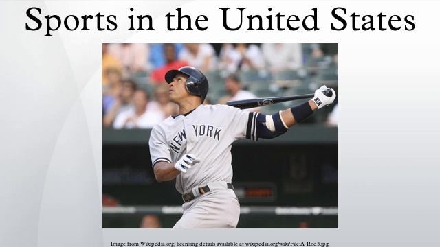 Sports In The United States