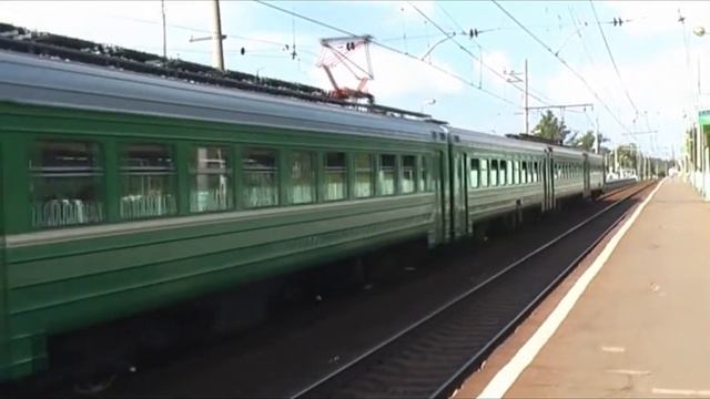 ЭР2Т-7166 14 вагонов, пл. Перхушково смотреть онлайн
